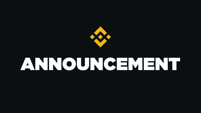 Post by “Binance Announcements” from September 30, 2026
