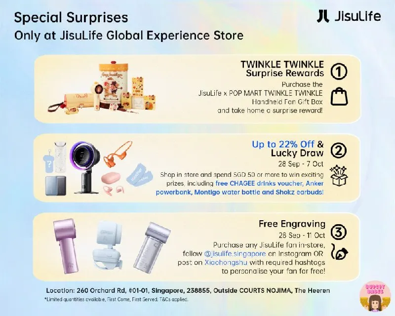 Post by “SG Budget Babes” from September 27, 2026
