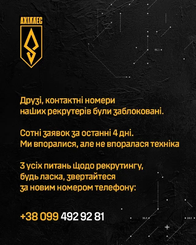 Пост канала «АХІЛЛЕС» от 17 сентября 2026 г.
