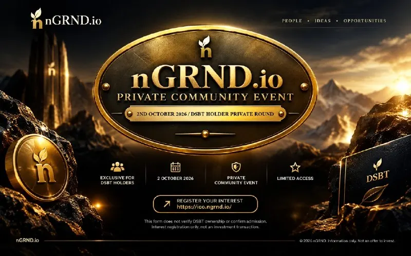 Post by “nGRND Rewards Channel” from September 26, 2026