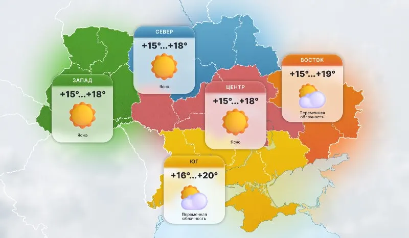 Пост канала «Погода УНИАН» от 30 сентября 2026 г.