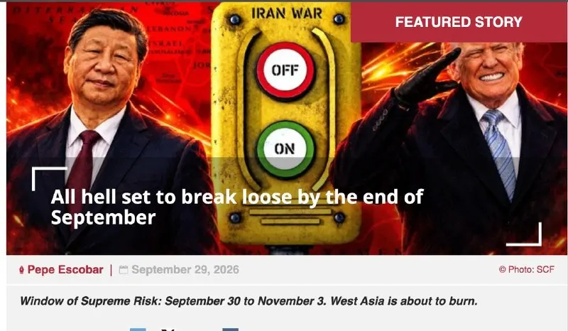 Post by “Strategic Culture Foundation” from September 29, 2026