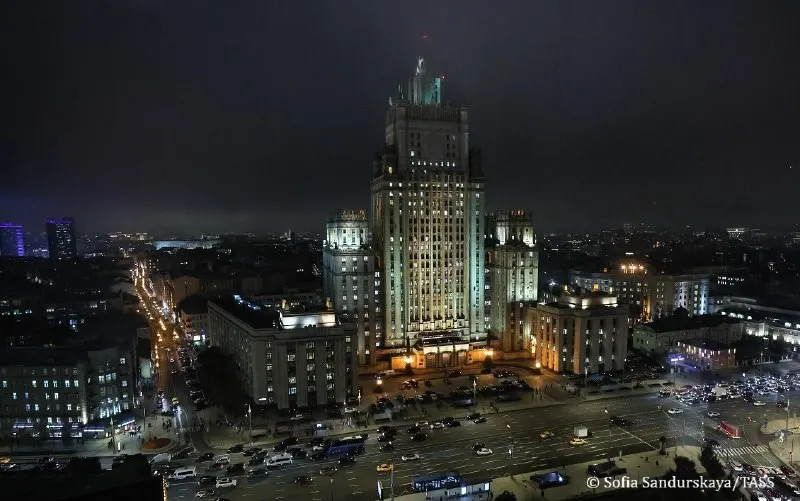 Пост из TASS Russian news agency