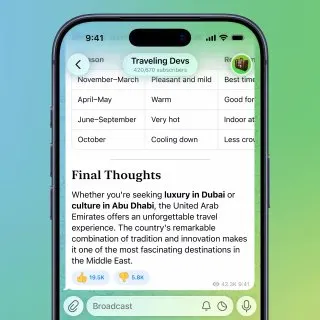 Пост канала «Telegram Tips» от 20 июля 2026 г.