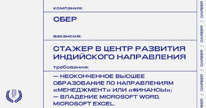 Пост канала ««Карьера» The Blueprint» от 30 сентября 2026 г.