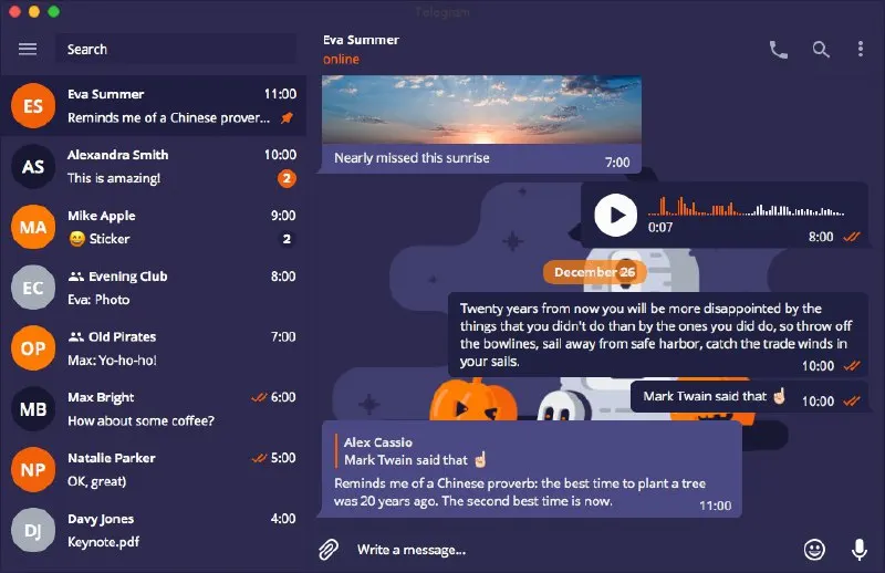 Пост канала «Desktop Themes Channel» от 31 октября 2017 г.