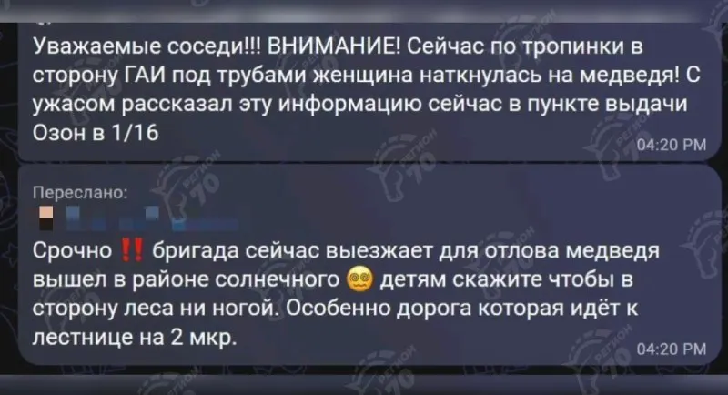 Post by “Регион-70 Томск” from October 1, 2026